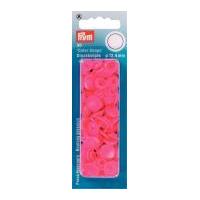Prym Plastic Round Coloured Press Fasteners Pink