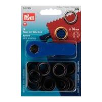 Prym Metal Eyelets & Washers Black Oxidized