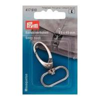 prym snap hook fastener silver