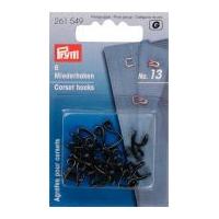 Prym Metal Corset Hooks Black