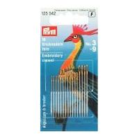 Prym Fine Embroidery Needles with Gold Eye