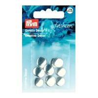 Prym Iron On Decorative Round Fashion Studs Silver