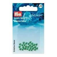 prym iron on decorative round fashion studs green