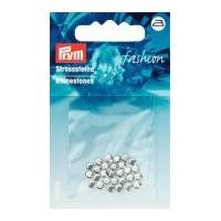 Prym Iron On Decorative Round Diamantes Silver