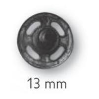 Prym Plastic Sew On Snap Fasteners Black