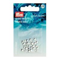 Prym Iron On Decorative Round Fashion Studs Silver