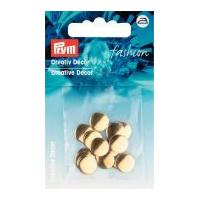 Prym Iron On Decorative Round Fashion Studs Gold