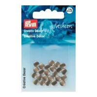 prym iron on decorative round fashion studs brown