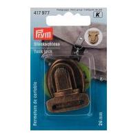 Prym Tuck Lock Bag Fastener Antique Brass