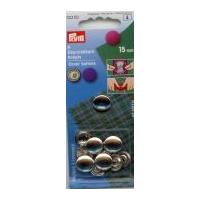 Prym Brass Cover Buttons Without Tool Silver