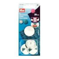 Prym Brass Cover Buttons Without Tool Silver