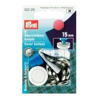 Prym Cover Buttons With Tool Silver