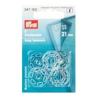 Prym Plastic Sew On Snap Fasteners Transparent