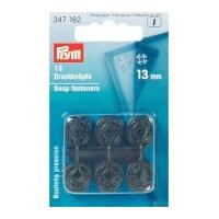 Prym Plastic Sew On Snap Fasteners Black