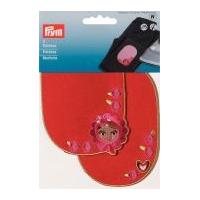 Prym Iron On Childrens Patch Motifs Girls & Roses Multicoloured