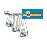 prym hardened metal safety pins silver