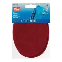 Prym Iron On Imitation Suede Elbow & Knee Patches Red