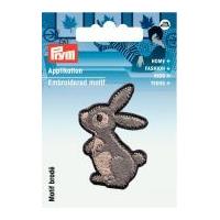 Prym Iron On Embroidered Motif Applique Hare