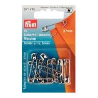 Prym Brass Metal Safety Pins with Coil