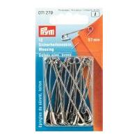 Prym Brass Metal Safety Pins Gold