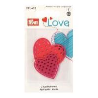 Prym Love Iron On Embroidered Motif Applique Heart