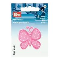 Prym Iron On Embroidered Motif Applique Butterfly