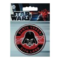 prym iron on embroidered star wars motif darth vader