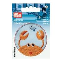 prym iron on embroidered motif applique lobster patch