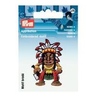 Prym Iron On Embroidered Motif Applique Multicoloured American Indian