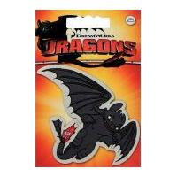 Prym Iron On Embroidered Motif Applique Dragons Toothless