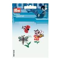 Prym Self Adhesive Embroidered Motif Applique Bee & Butterfly