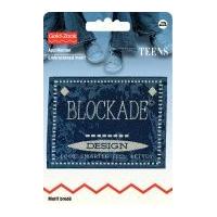 Prym Iron On Embroidered Jeans Label Motif Blockade