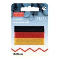 prym iron on embroidered motif applique germany flag