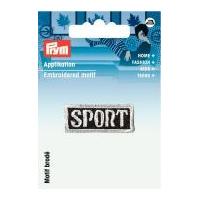 Prym Iron On Embroidered Label Motif Applique Sports