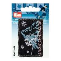 Prym Iron On Embroidered Applique Patch Snow Challenge