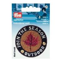 prym iron on embroidered label motif applique outdoor