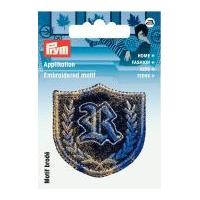 Prym Iron On Embroidered Motif Applique Coat Of Arms