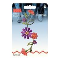 Prym Iron On Embroidered Motif Applique Large Flower Shoot