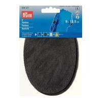 Prym Iron On Imitation Suede Elbow & Knee Patches Medium Grey