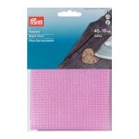 Prym Iron On Cotton Repair Sheet Gingham Check Pale Pink/White