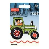 Prym Iron On Embroidered Motif Applique Green Tractor