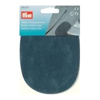 prym sew on imitation suede elbow knee patches navy blue