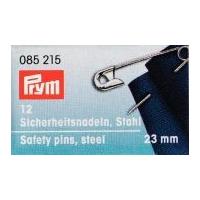 prym hardened metal safety pins silver