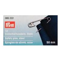 Prym Hardened Metal Safety Pins Silver