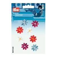 Prym Self Adhesive Embroidered Motif Applique Multicoloured Flowers