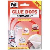 Pritt Glue Dots Pack of 64 Clear 1444964