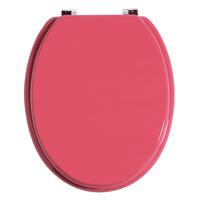 premier housewares hot pink zinc alloy fittings toilet seat