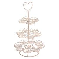 Premier Housewares 3 Tier 18 Cup Cupcake Stand in Cream