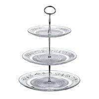 Premier Housewares 3 Tier Cake Stand in Clear