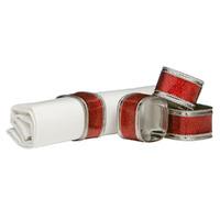 Premier Housewares Set of 4 Napkin Rings in Red